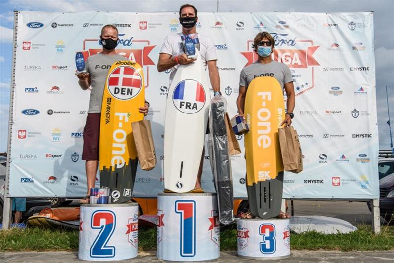 Top 3 Masters - 2020 Formula Kite Individual European Championships photo copyright Eureka / Dominik Kalamus taken at  and featuring the Kiteboarding class