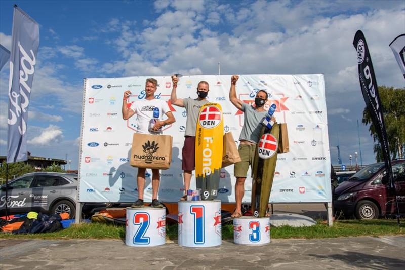 Top 3 Grand Masters - 2020 Formula Kite Individual European Championships - photo © Eureka / Dominik Kalamus