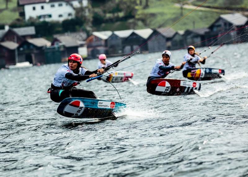 Alexia was beaming after their performance today, crushing the competition in Silver fleet - Formula Kite Mixed Team Relay European Championships, Day 4 photo copyright IKA / Alex Schwarz taken at  and featuring the Kiteboarding class