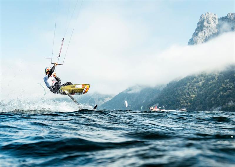 Alejandro Climent and teammate Gisela Pulido sailed brilliantly to get into the finals - Formula Kite Mixed Team Relay European Championships, final day photo copyright IKA / Alex Schwarz taken at  and featuring the Kiteboarding class