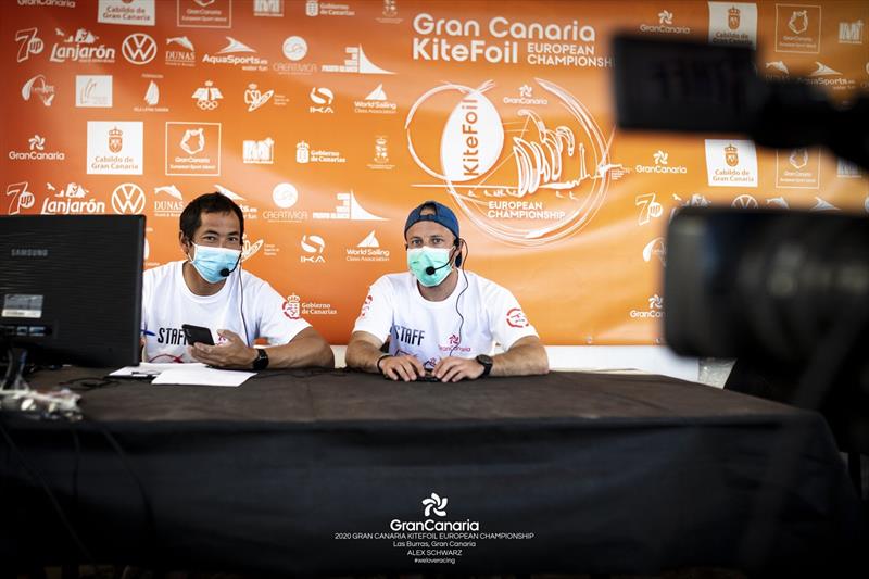 Live streaming becomes more and more an integral part of the IKA's media strategy - 2020 Gran Canaria KiteFoil Open European Championships - photo © IKA Media / Alex Schwarz