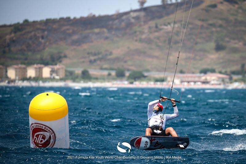 Maximilian Maeder (SGP) - 2021 Formula Kite U19 and A's Youth Foil Worlds in Gizzeria - Day 1 photo copyright IKA / Giovanni Mitolo taken at  and featuring the Kiteboarding class
