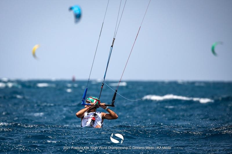 Angelo Soli (ITA) - 2021 Formula Kite U19 and A's Youth Foil Worlds in Gizzeria - Day 1 photo copyright IKA / Giovanni Mitolo taken at  and featuring the Kiteboarding class