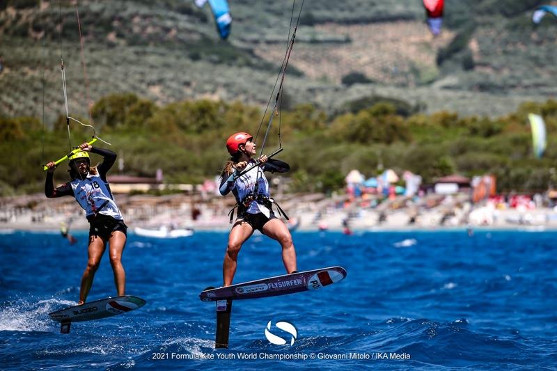 Magdalena Woyciechowska (POL) - 2021 Formula Kite U19 and A's Youth Foil Worlds in Gizzeria - Day 2 photo copyright IKA / Giovanni Mitolo taken at  and featuring the Kiteboarding class