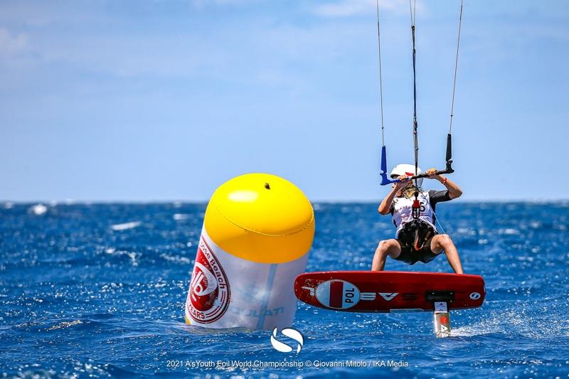 Marcel Stepniewski (POL) - 2021 Formula Kite U19 and A's Youth Foil Worlds in Gizzeria - Day 2 photo copyright IKA / Giovanni Mitolo taken at  and featuring the Kiteboarding class