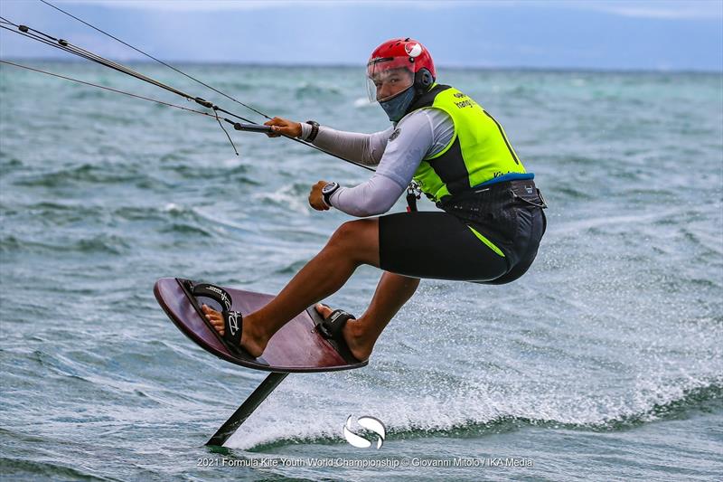Maximilian Maeder (SGP) - 2021 Formula Kite U19 and A's Youth Foil Worlds in Gizzeria - Final Day photo copyright IKA / Giovanni Mitolo taken at  and featuring the Kiteboarding class
