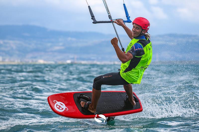 Jan Koszowski (POL) - 2021 Formula Kite U19 and A's Youth Foil Worlds in Gizzeria - Final Day photo copyright IKA / Giovanni Mitolo taken at  and featuring the Kiteboarding class