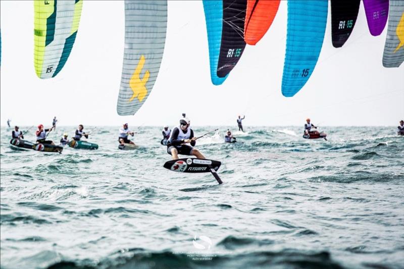 Formula Kite & A's Youth Foil European Championships - Day 1 photo copyright IKA / Alex Schwarz taken at  and featuring the Kiteboarding class