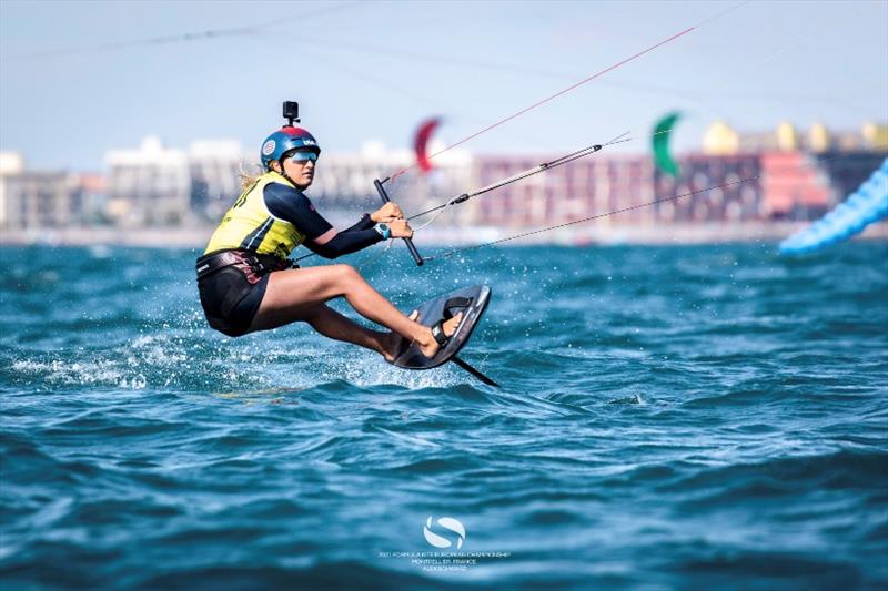 Daniela Moroz (USA) - Formula Kite & A's Youth Foil Europeans day 4 - photo © IKA / Alex Schwarz