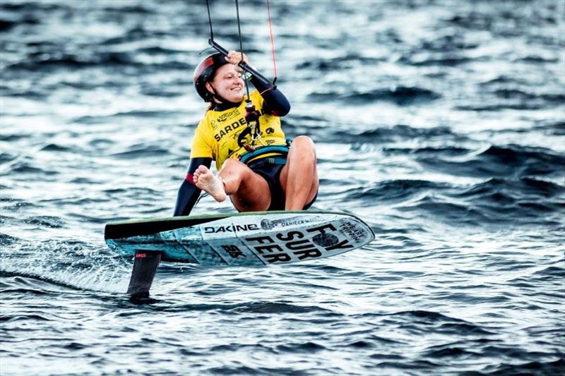 2019 Sardinia Grand Slam's Women winner Daniela Moroz photo copyright IKA / Alex Schwarz taken at  and featuring the Kiteboarding class