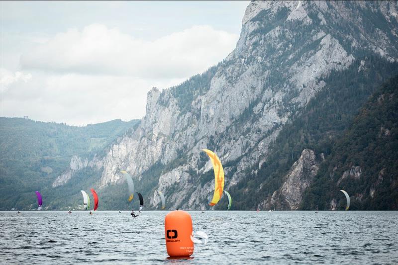 Upper Austria KiteFoil Grand Prix Traunsee: Day 1 photo copyright IKA Media / Alex Schwarz  taken at  and featuring the Kiteboarding class