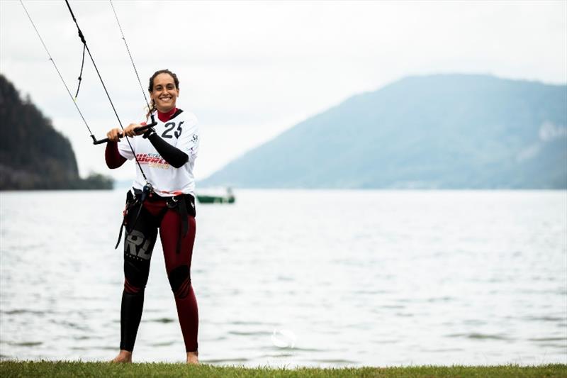 Sofia Tomasoni (ITA) - Upper Austria KiteFoil Grand Prix, Day 3 photo copyright IKA / Alex Schwarz taken at  and featuring the Kiteboarding class