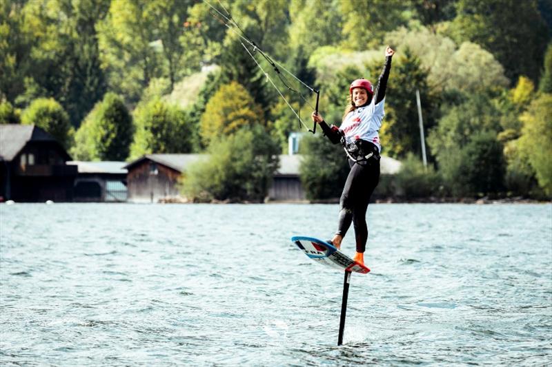 Lauriane Nolot (FRA) - Upper Austria KiteFoil Grand Prix Traunsee, day 4 - photo © IKA / Alex Schwarz