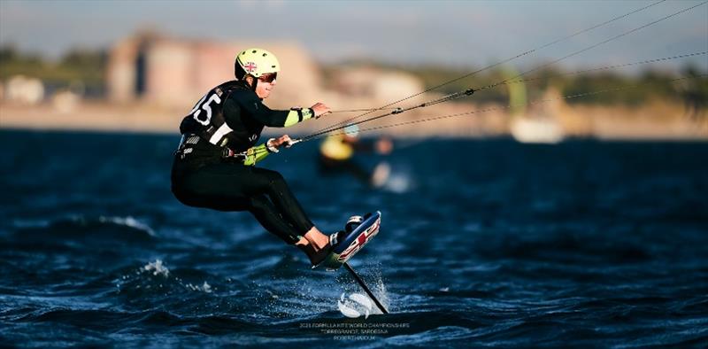 Ellie Aldridge (GBR) - 2021 Formula Kite World Championships in Torregrande, Sardinia - Day 3 - photo © IKA Media / Robert Hajduk