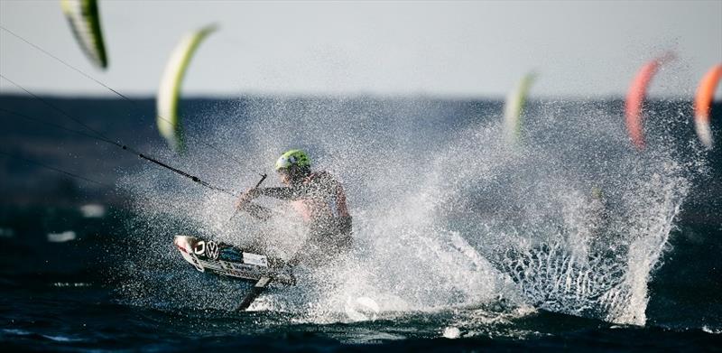 Axel Mazella (FRA) - 2021 Formula Kite World Championships in Torregrande, Sardinia - Day 3 photo copyright IKA Media / Robert Hajduk taken at  and featuring the Kiteboarding class