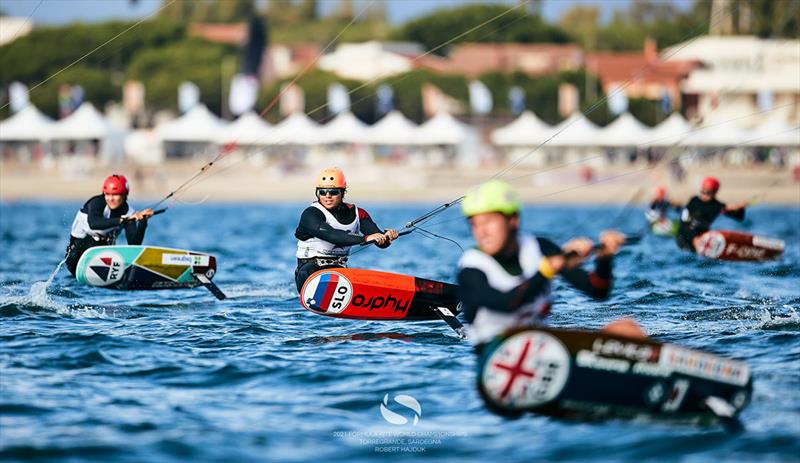 Toni Vodišek (SLO) - 2021 Formula Kite World Championships in Torregrande, Sardinia - Day 4 photo copyright IKA Media / Robert Hajduk taken at  and featuring the Kiteboarding class