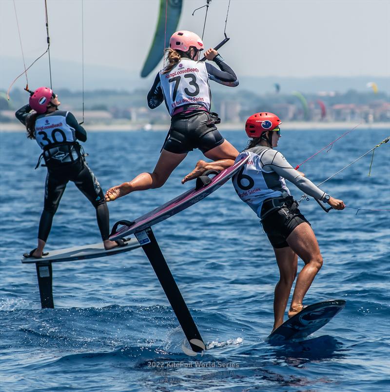 Up close and personal - 2022 KiteFoil World Series Gizzeria, Day 2 photo copyright IKA Media / Martina Orsini taken at  and featuring the Kiteboarding class
