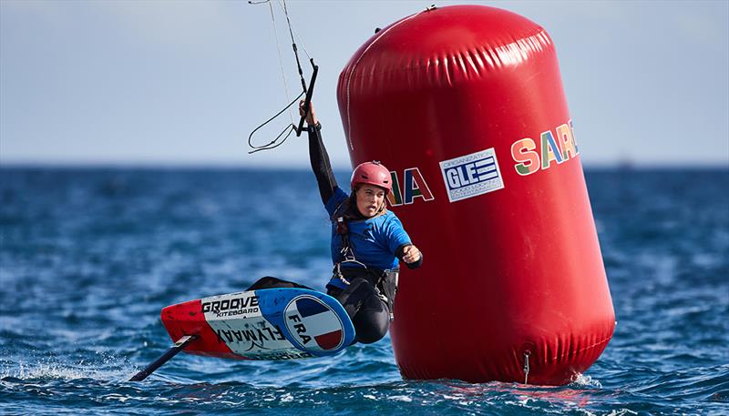 Lauriane Nolot racing in Golfo degli Angeli's waters - photo © IKA Media / Markus Hadjuk