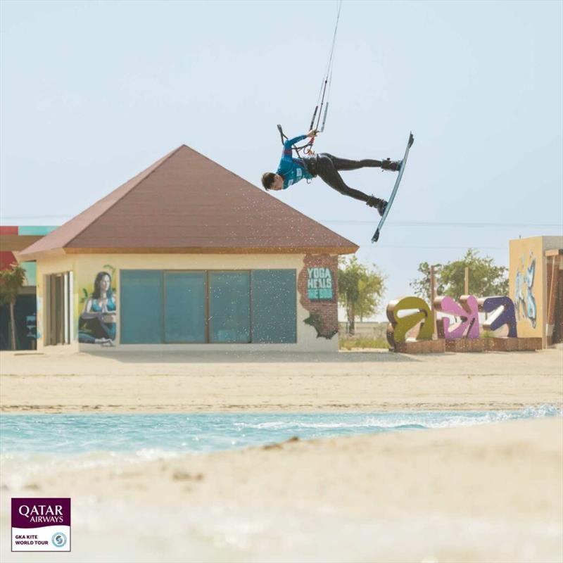 Valentin Rodriguez - Visit Qatar GKA Freestyle-Kite World Cup - Day 2 photo copyright Svetlana Romantsova taken at  and featuring the Kiteboarding class