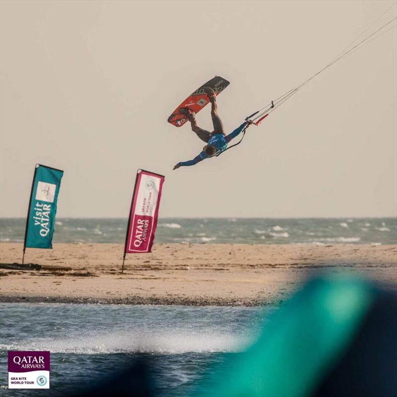 Posito Martinez - Visit Qatar GKA Freestyle-Kite World Cup - Day 4 photo copyright Svetlana Romantsova taken at  and featuring the Kiteboarding class