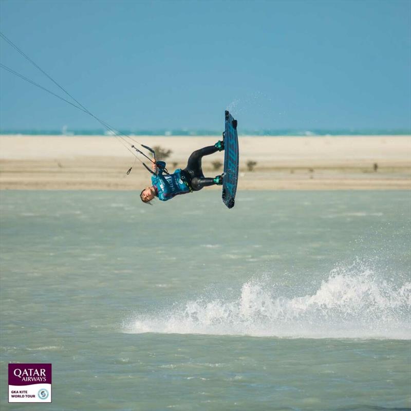 Bruna Kajiya - Visit Qatar GKA Freestyle-Kite World Cup - Day 5 photo copyright Svetlana Romantsova taken at  and featuring the Kiteboarding class