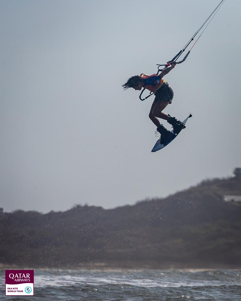 After four heats and with diversified maneuvers, Mikaili Sol conquered the podium again in Colombia photo copyright Andre Magarao taken at  and featuring the Kiteboarding class