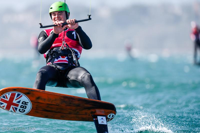 2023 RYA Youth National Championships at the WPNSA photo copyright Paul Wyeth / RYA taken at Weymouth & Portland Sailing Academy and featuring the Kiteboarding class