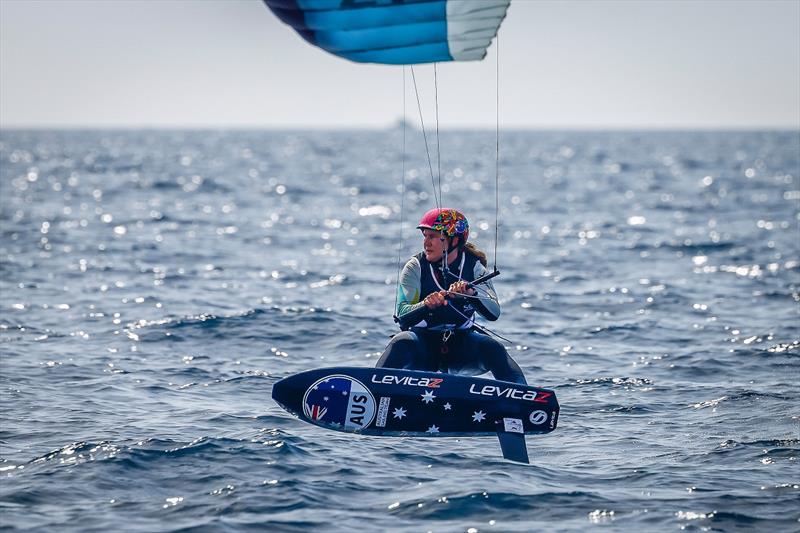 Breiana Whitehead in the Formula Kite Medal Race - 2023 Hyeres Regatta - photo © Sailing Energy