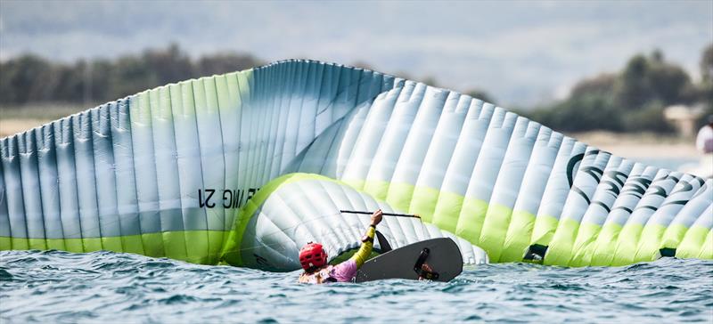 The tangle between Pegourie and Caval - Formula Kite Youth Europeans and Masters Worlds 2023, Day 1 photo copyright IKA media / Robert Hajduk taken at  and featuring the Kiteboarding class