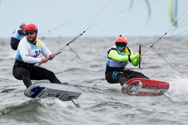 Lukas Walton-Keim - NZL - Kiteboard -  Day 5, 2023 Allianz Sailing World Championships, The Hague, August 15, 2023  - photo © Sailing Energy / World Sailing