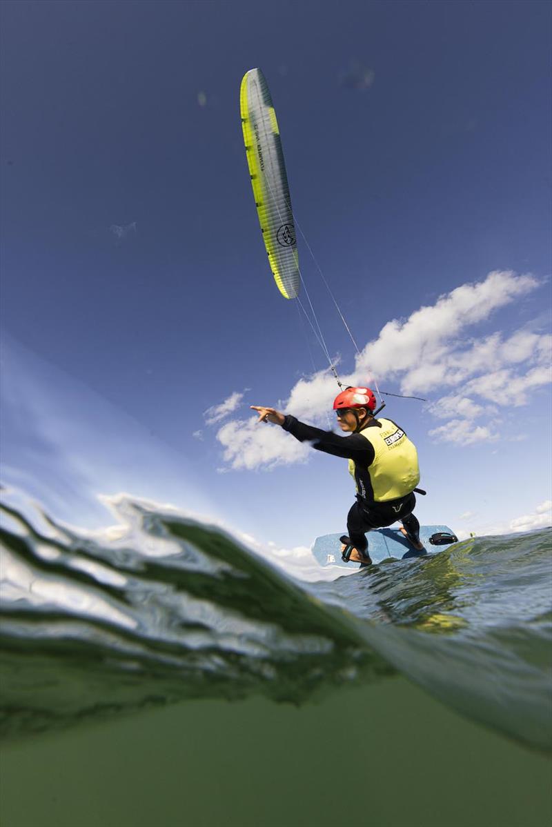 Pianosi celebrates another day in the leader's yellow bib - 2023 Formula Kite European Championships - photo © IKA media / Mark Lloyd