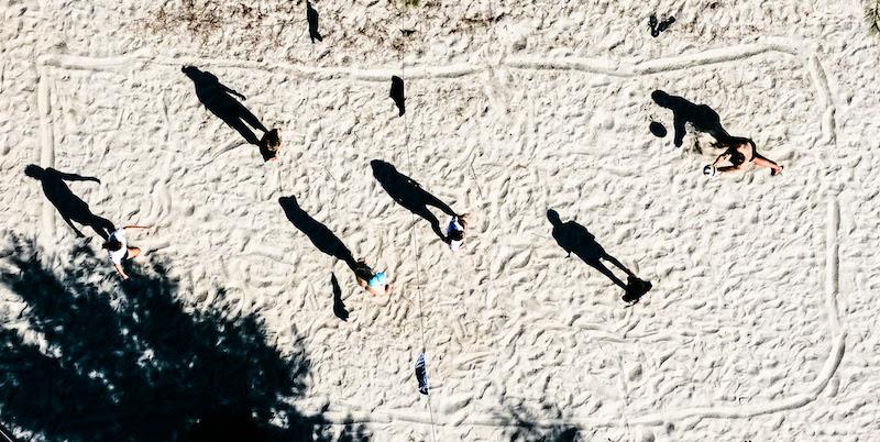 Beach volleyball served as a helpful distraction from the controversial topic of the day - photo © IKA Media / Robert Hajduk