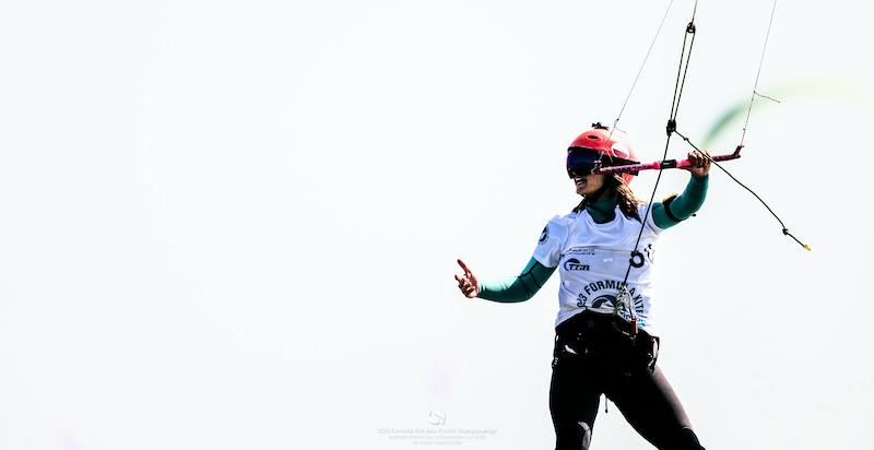 Julia Damasiewicz in a moment of frustration - Formula Kite Asia & Oceania Championships 2023 - Day 4 - photo © IKA Media / Robert Hajduk