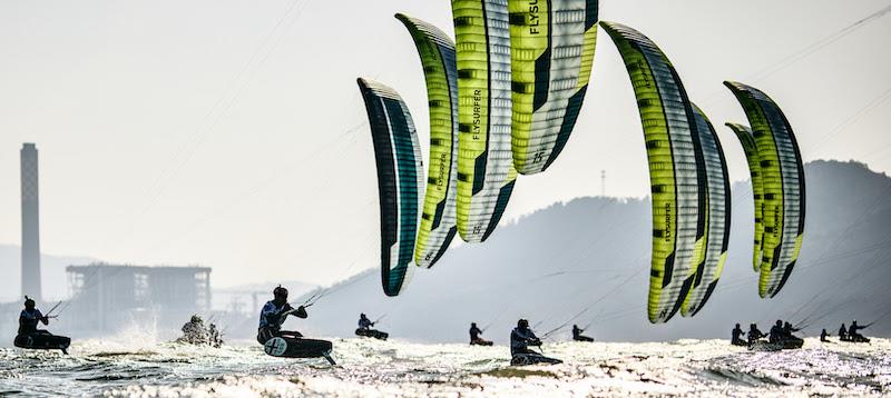 Men's fleet launch out of the start - Formula Kite Asia & Oceania Championships 2023 - Day 4 - photo © IKA Media / Robert Hajduk
