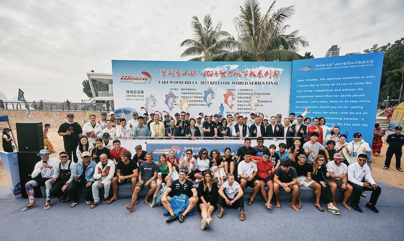 The Opening Ceremony just before the riders got on the water - photo © IKA Media / Robert Hajduk