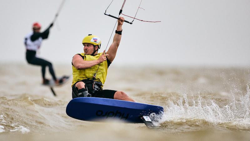 Toni Vodisek pushed Maeder all the way in a tense battle - 2023 KiteFoil World Series Final in Zhuhai photo copyright IKA Media / Robert Hajduk taken at  and featuring the Kiteboarding class