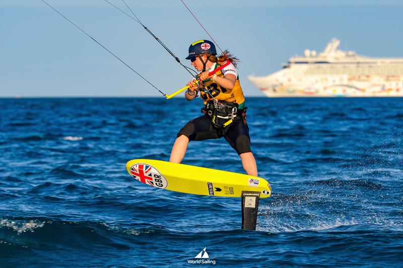 Formula Kite - Ella Geiger - 2023 Youth Sailing World Championships photo copyright Fred Hoffmann / World Sailing taken at  and featuring the Kiteboarding class