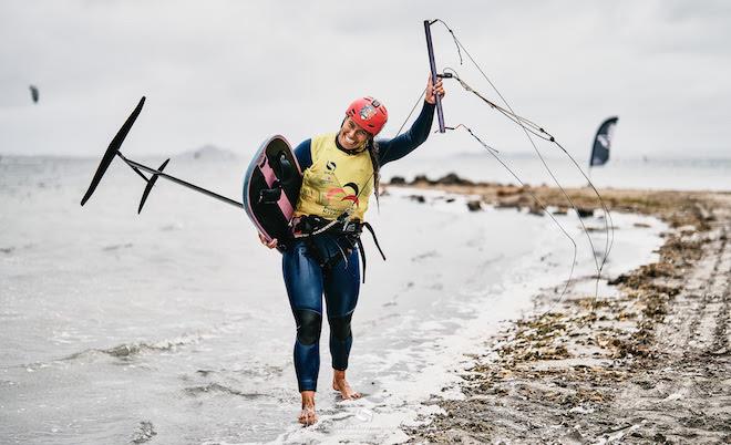 Lauriane Nolot was pushed hard but still outsailed the opposition - 2024 Formula Kite European Championships photo copyright IKA media / Robert Hajduk taken at  and featuring the Kiteboarding class