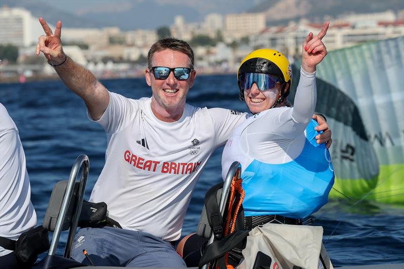 Ellie Aldridge (GBR) wins Women's Kite gold at the Paris 2024 Olympics - photo © World Sailing / Sander van der Borch