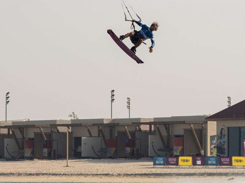 Karim Mahmoud - Visit Qatar GKA Freestyle Kite World Cup Final Qatar photo copyright Samuel Cardenas taken at  and featuring the Kiteboarding class