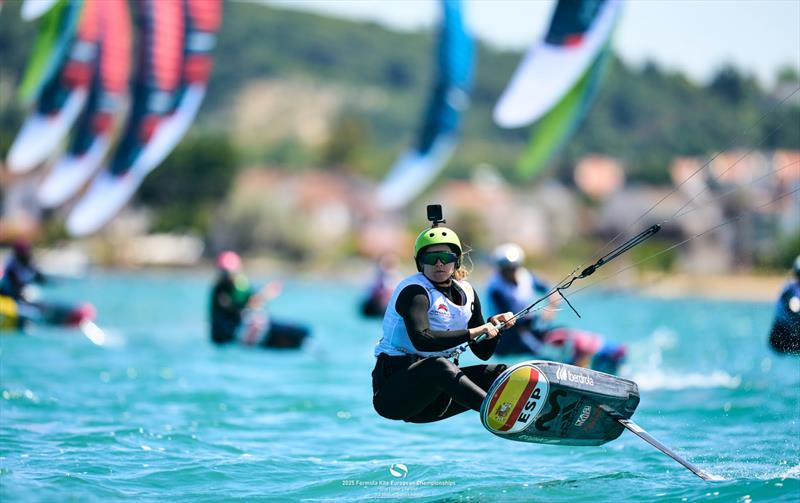 Weeks of post-injury recovery are paying off for Gisela Pulido [ESP] - 2025 Formula Kite European Championships, day 2 - photo © IKA Media / Robert Hajduk