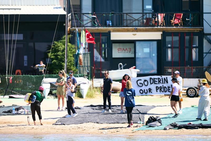 Locals were praying for Derin Atakan [TUR] to take the title photo copyright IKA Media / Robert Hajduk taken at  and featuring the Kiteboarding class