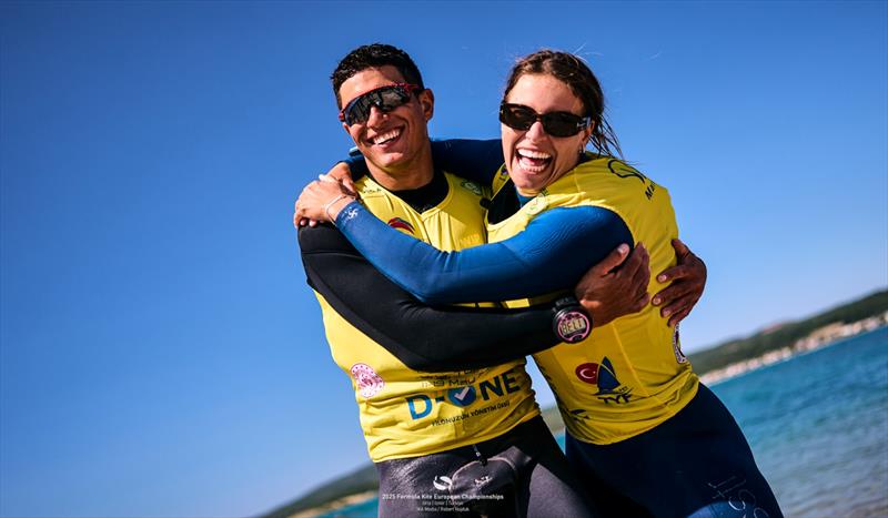 Second European title for Riccardo Pianosi [ITA], third for Lauriane Nolot [FRA] photo copyright IKA Media / Robert Hajduk taken at  and featuring the Kiteboarding class
