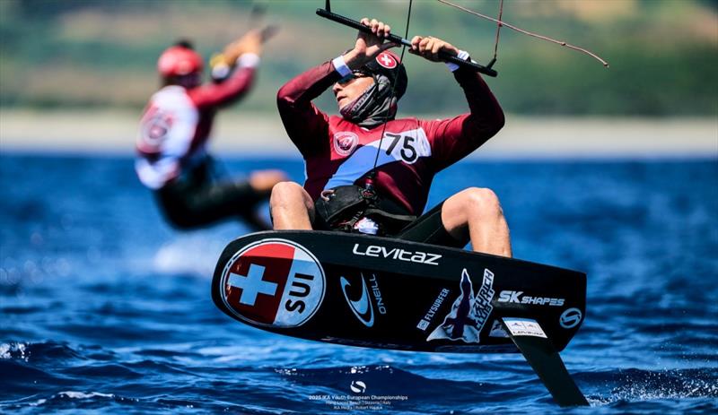 Gian Stragiotti [SUI] - 2025 IKA Youth European Championships in Gizzeria, Calabria - Day 1 - photo © IKA Media / Robert Hajduk