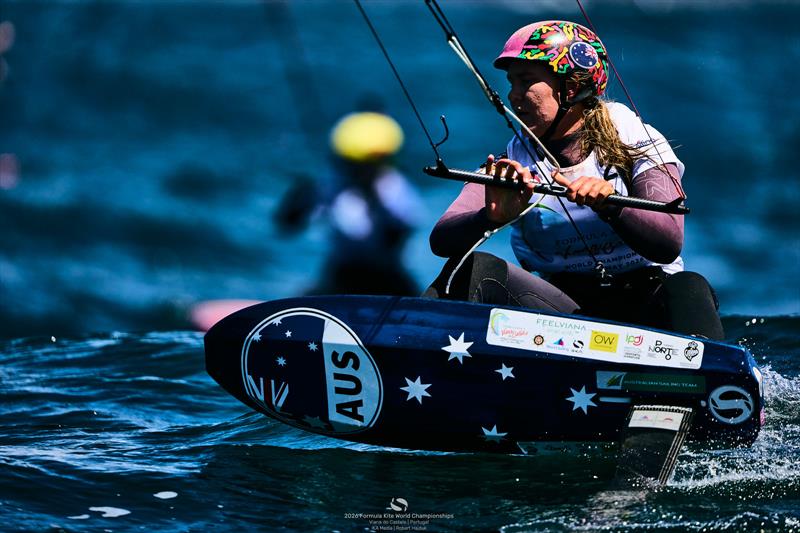 Breiana Whitehead during the 2026 Formula Kite World Championships at Viana do Castelo photo copyright IKA Media / Robert Hajduk taken at  and featuring the Kiteboarding class