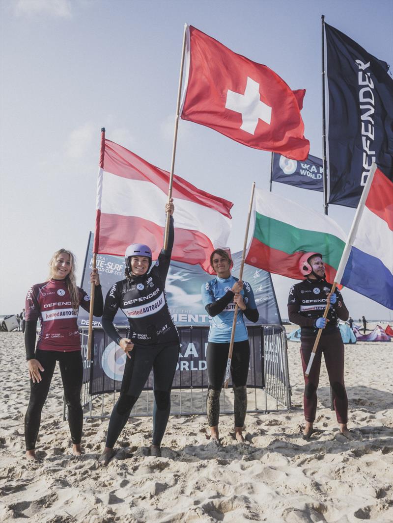 Aleksandra Markowska, Andrea Zust, Aya Kasabova and Kailani Friedrich - 2026 GKA Kite World Cup Sylt - photo © Lukas K Stiller