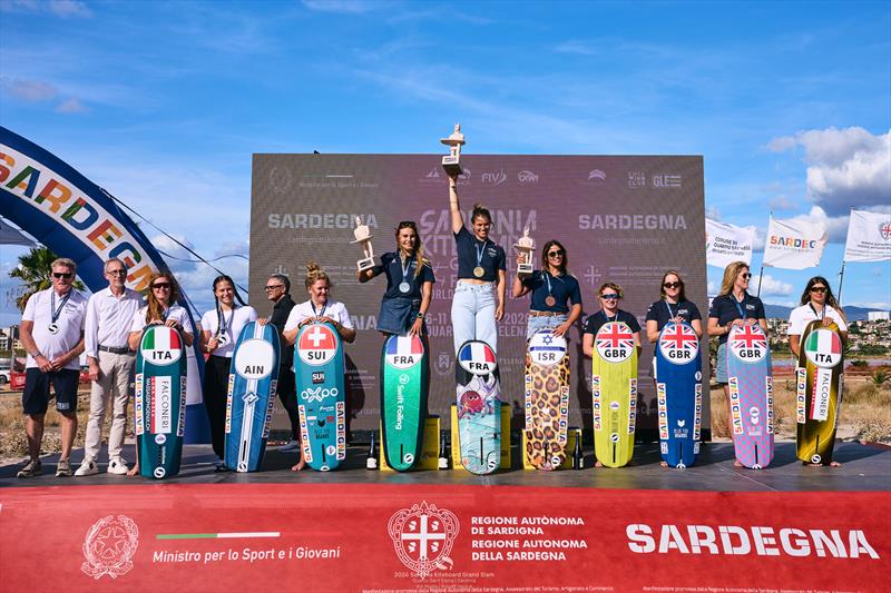 2026 Sardinia Kiteboard Grand Slam in Quartu Sant'Elena - Women's Prize Winners - photo © IKA Media / Robert Hajduk
