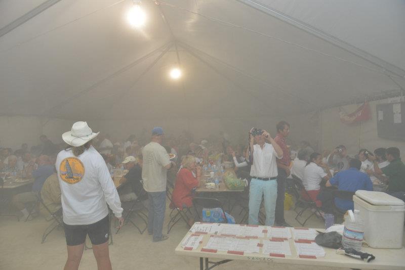 'Dinner a la dust' during the 14th Landsailing World Championship in Nevada photo copyright Carels Photography / www.carelsphotography.net taken at  and featuring the Land Yacht class