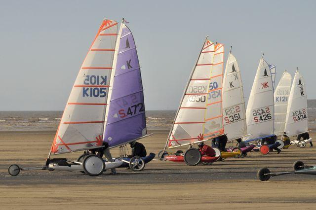 The 3rd round of the British Land Yacht Championships at Brean photo copyright Martyn Hale taken at Brean Land Yacht Club and featuring the Land Yacht class