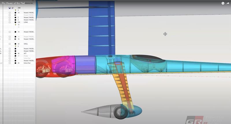 Cut-away view of Horonuku - Emirates Team NZ Project Land Speed. - photo © Emirates Team New Zealand